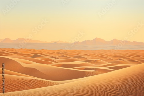 Shimmering Desert Mirage Gradients: Luminous Dunes Spectrum Shift