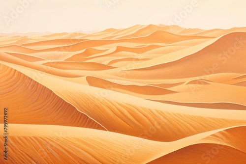 Golden Sand Hues: Shimmering Desert Mirage Gradients © Michael