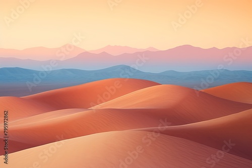 Shimmering Desert Mirage: Serene Gradients and Colors © Michael
