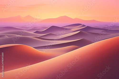 Shimmering Desert Mirage Gradients: Sunset Glow.