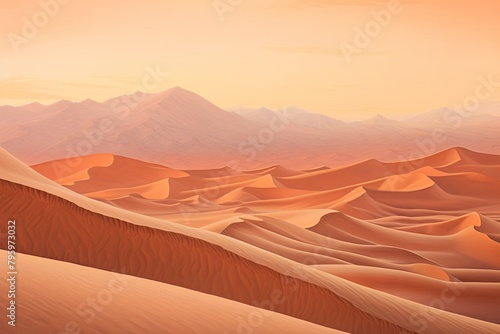 Shimmering Desert Mirage Gradients - Sunset Desert Glow