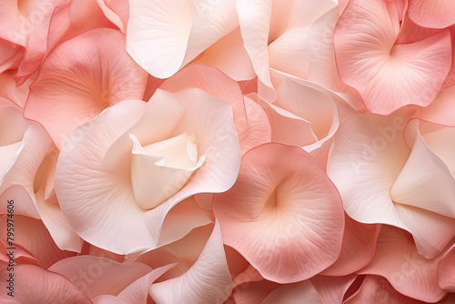 Soft Rose Petal Gradients: Subtle Flower Shades Delight © Michael