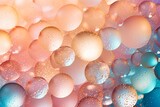 Iridescent Champagne Bubble Gradients in Sparkling Hues