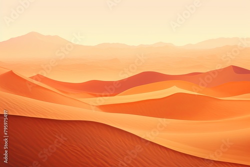Sun-Kissed Sahara Dunes Gradients  Arid Landscape Palette