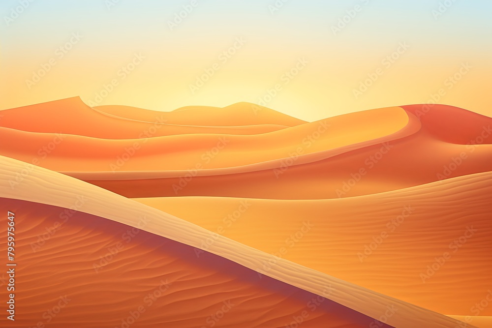 Sun-Kissed Sahara Dunes Gradients: Golden Sand Spectrum Art