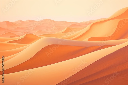 Sun-Kissed Sahara Dunes Gradients - Vibrant Infusion of Dune Gradation Ablaze