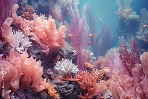 Aquatic Gradient Beauty  Underwater Coral Reef Gradients