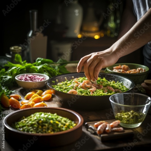 b'Chef is cooking delicious food in the kitchen' © Adobe Contributor