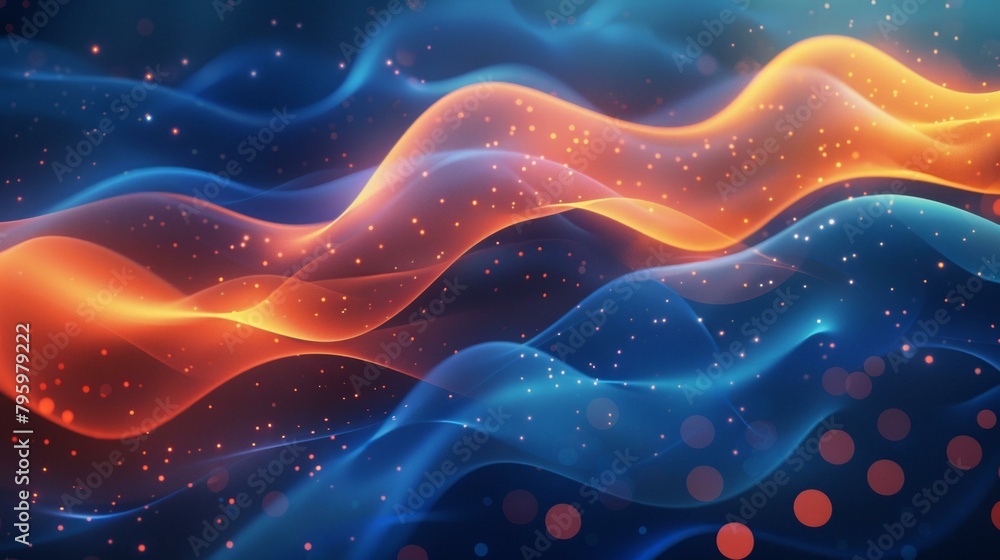b'Blue and orange abstract background' b'Blue and orange abstract background'