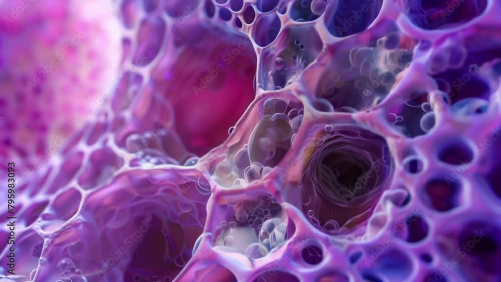 A zoomedin view of a plant cell membrane tightly adhered to the cell wall highlighting the role of the wall in maintaining cell shape . AI generation. A zoomedin view of a plant cell membrane tightly adhered to the cell wall highlighting the role of the wall in maintaining cell shape . AI generation.
