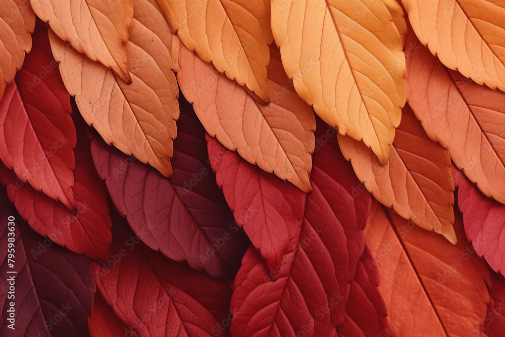 Warm Autumn Leaf Gradients: Rustic Countryside Hues