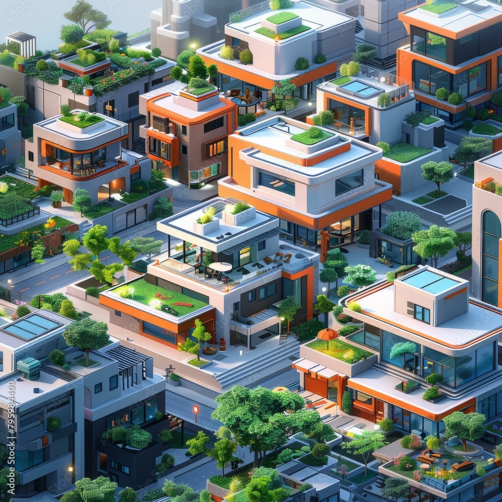 Fototapeta premium b'The Ideal City of the Future'