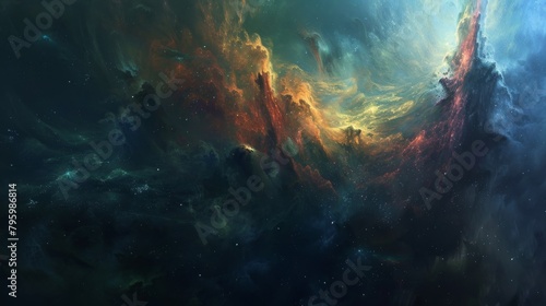 Nebula Galaxy Space Backdrop Background Wallpaper