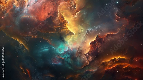Nebula Galaxy Space Backdrop Background Wallpaper © Tejay