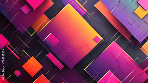 abstract background with colorful squares and rectangles