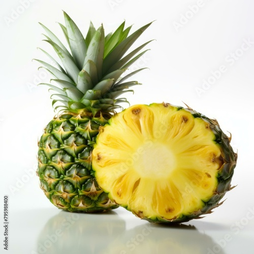b'A close up of a pineapple'