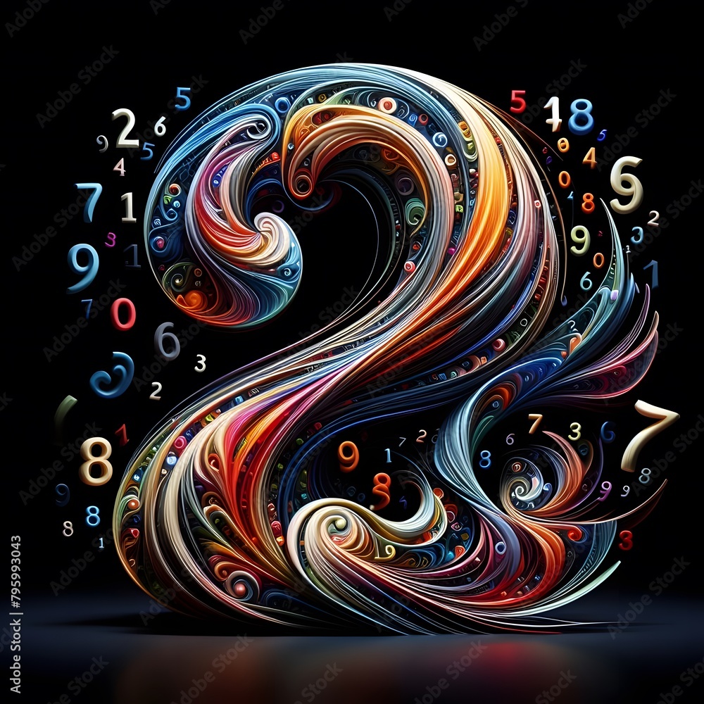 Vibrant Abstract Numbers Colorful and Dynamic Digital Art for Creative Projects Vibrant Abstract Numbers Colorful and Dynamic Digital Art for Creative Projects