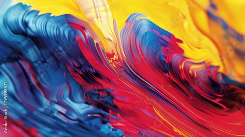 Colorful abstract wave liquid background watercolor style rainbow color bright.