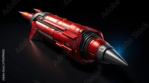 Rocket launcher game icon 3d photo