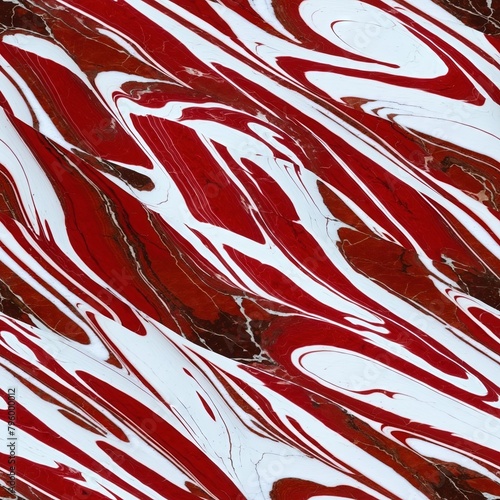 Red Marble Seamless Pattern 