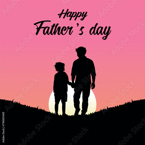 happy father's day greeting card Fathers Day social media post Celebrating © Master Design247