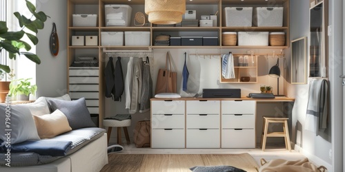 Smart Storage for Decluttered Surfaces: Implement smart storage solutions throughout the apartment 