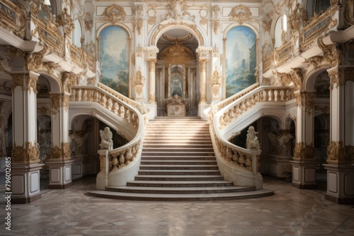 Palace interior architecture staircase building