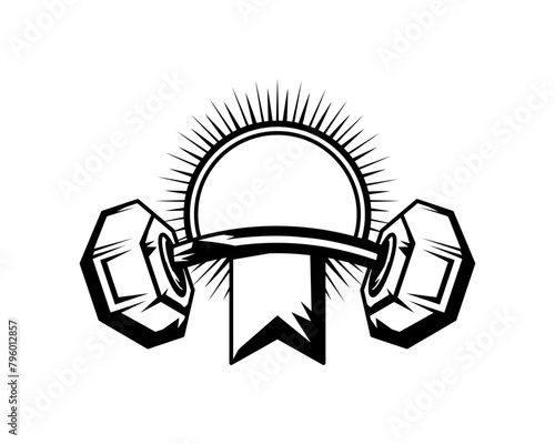 gym emblem exercise