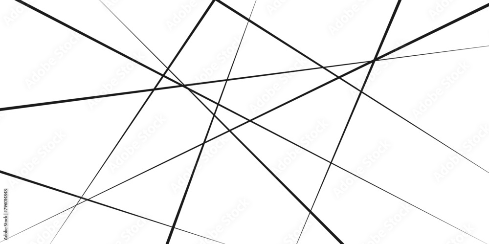 Chaotic abstract lines abstract geometric pattern background. Vector black diagonal crossed lines for design template Chaotic abstract lines abstract geometric pattern background. Vector black diagonal crossed lines for design template