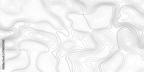 Topographic contour map. Seamless pattern with lines White wave paper curved reliefs abstract background, Abstract topographic contours map background.