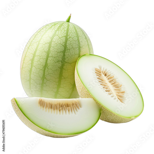 Winter melon isolated on a white background photo