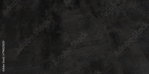 Cement black wall background. Horizontal image. Vector design.