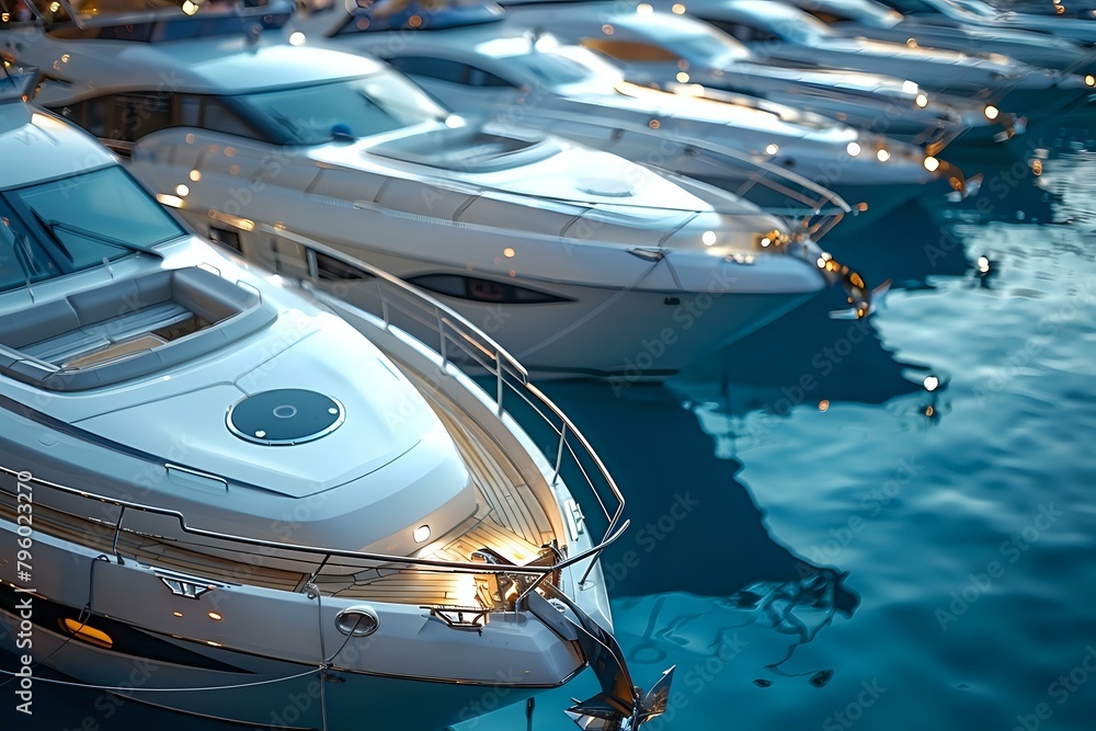 Naklejka premium Polished and Sophisticated: Luxury Yacht Scene