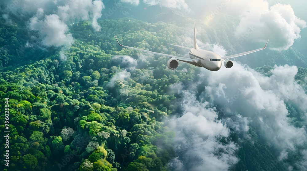 Naklejka premium Aviation Policy Briefing on Regulatory Frameworks for Sustainable Practices