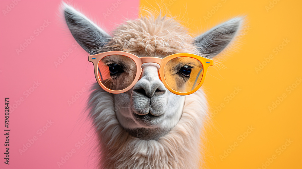 Llama in sunglass shade glasses Llama in sunglass shade glasses