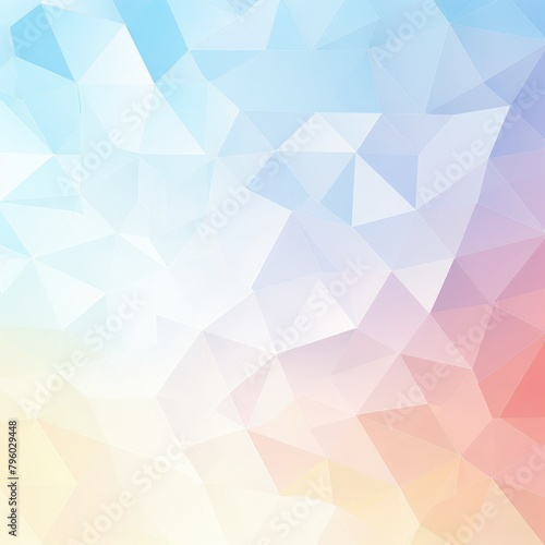 geometric background with low poly triangle pattern in pastel colors