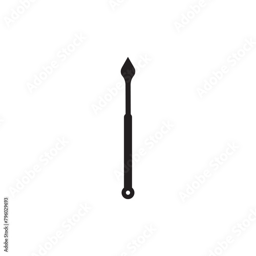 Clock hands icon logo vector