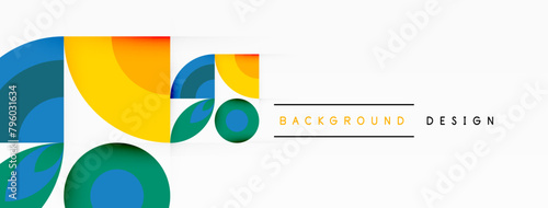 A logo brand with electric blue circles and squares on a white background. The graphics feature a colorful tree design with numbers on paper products