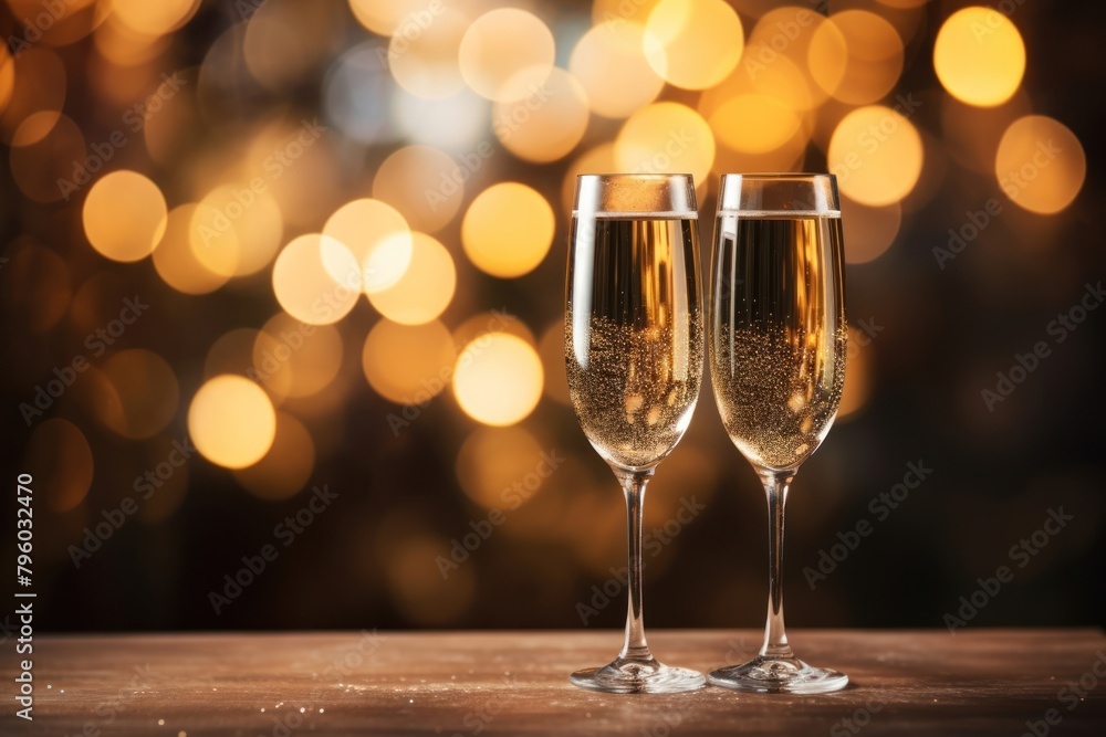Glass champagne drink gold Glass champagne drink gold