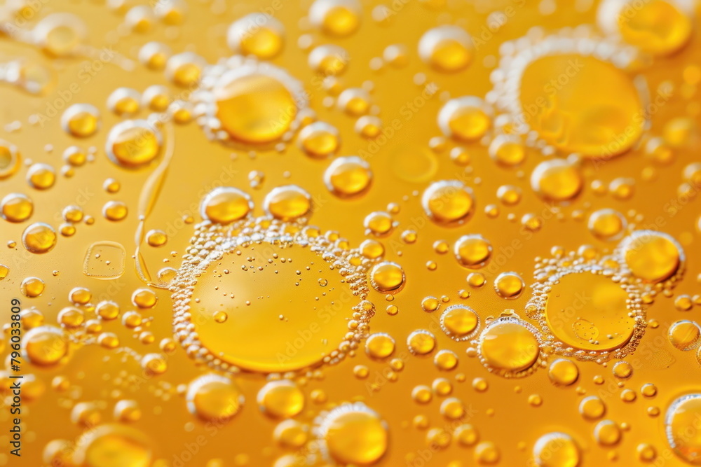 yellow bubble on glass, surface, water droplet yellow bubble on glass, surface, water droplet