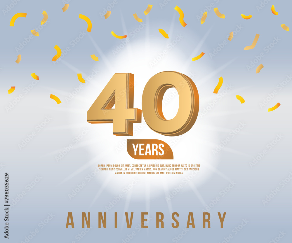 The 40 years anniversary The 40 years anniversary