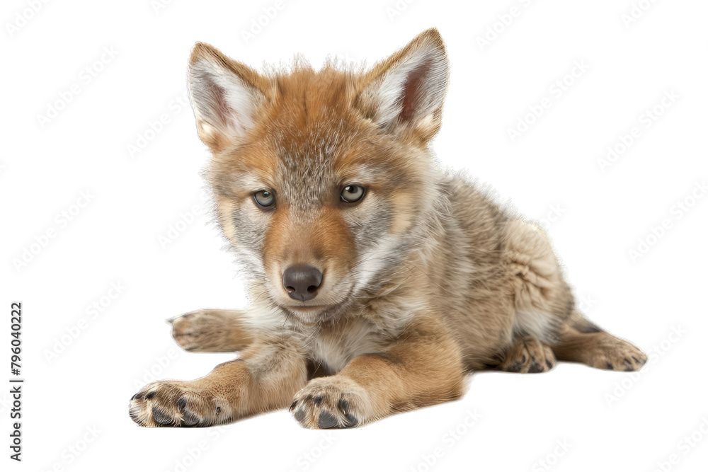 Fototapeta premium baby fox isolated