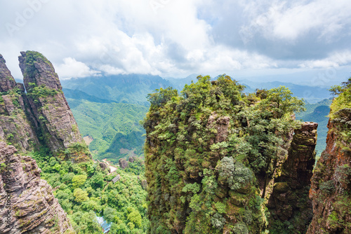 Summer scenery of Beidi Mountain, Pingnan County, Guigang City, Guangxi, China photo