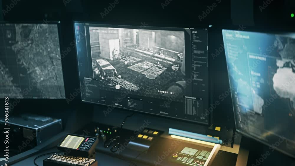 Innovative Spy Interface Monitoring Army Soldiers During Combat Operation. Combat Operation On Screen Of Tactical Mission Control Interface. Futuristic Interface. Surveillance Over Combat Operation Innovative Spy Interface Monitoring Army Soldiers During Combat Operation. Combat Operation On Screen Of Tactical Mission Control Interface. Futuristic Interface. Surveillance Over Combat Operation