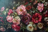 Flowers painting art plant