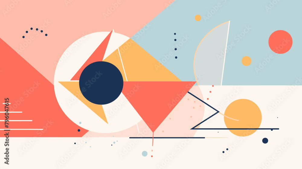 Obraz premium Concept vector illustration of presentation background.