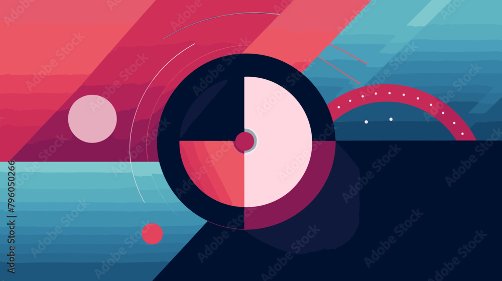 Fototapeta premium Concept vector illustration of presentation background.