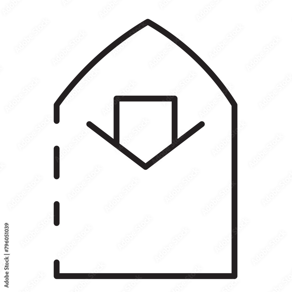 Culture Envelope Wishes Line Icon