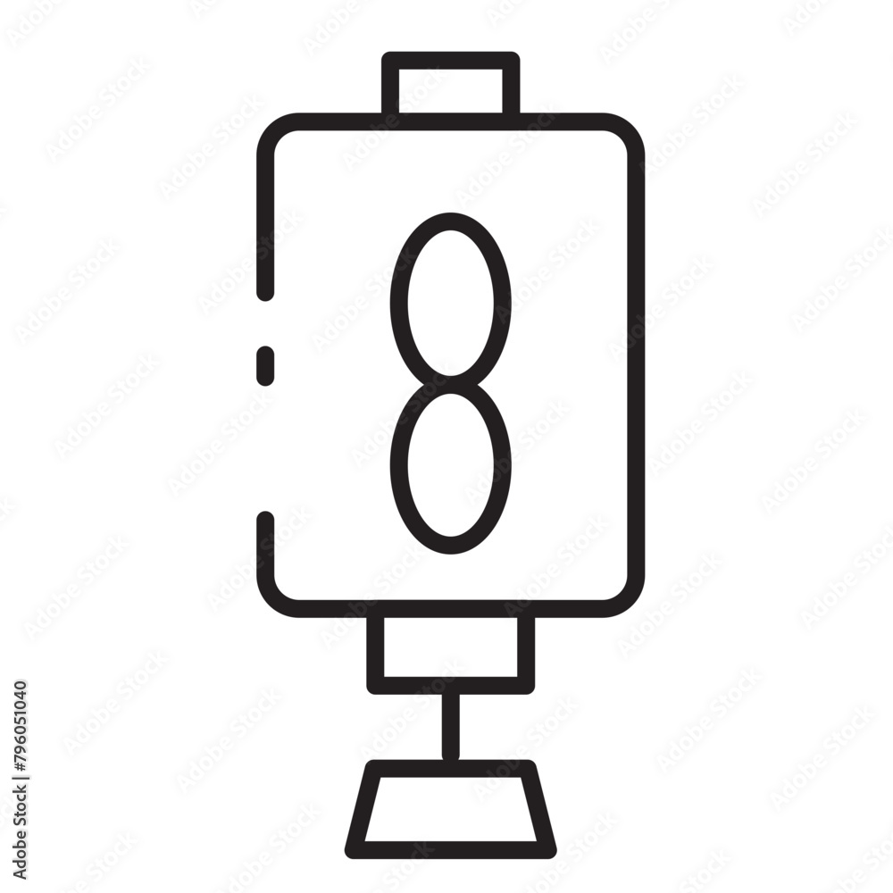 Decoration Ornament Yinyang Line Icon Decoration Ornament Yinyang Line Icon