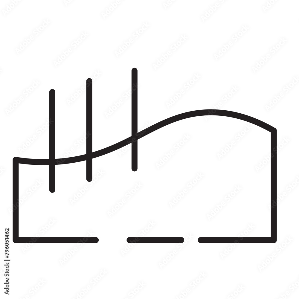 Massage Needles Spa Line Icon Massage Needles Spa Line Icon